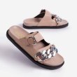 画像10: Chain belt flat open toe sandals slippers　チェーンベルトポイントフラットオープントゥサンダルスリッパ    (10)