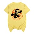画像1: Felix the Cat anger graffiti retro nostalgicT-shirt　ユニセックス男女兼用アングリーフェリックスザキャットTシャツ (1)