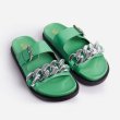 画像5: Chain belt flat open toe sandals slippers　チェーンベルトポイントフラットオープントゥサンダルスリッパ    (5)