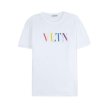 画像1: Unisex VLTN Rainbow Logo T-shirts VLTN レインボー ロゴ Tシャツ 男女兼用 ユニセックスサイズ (1)