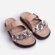 画像7: Chain belt flat open toe sandals slippers　チェーンベルトポイントフラットオープントゥサンダルスリッパ    (7)