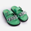 画像9: Chain belt flat open toe sandals slippers　チェーンベルトポイントフラットオープントゥサンダルスリッパ    (9)