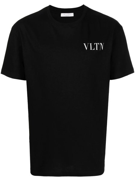 画像1: Unisex VLTN  One pint Logo T-shirts VLTN ワンポイント ロゴ Tシャツ 男女兼用 ユニセックスサイズ (1)