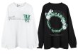 画像5: Flower circle letter print Long-sleeved T-shirt　 男女兼用 ユニセックスフラワーサークルレタープリント長袖Tシャツ (5)