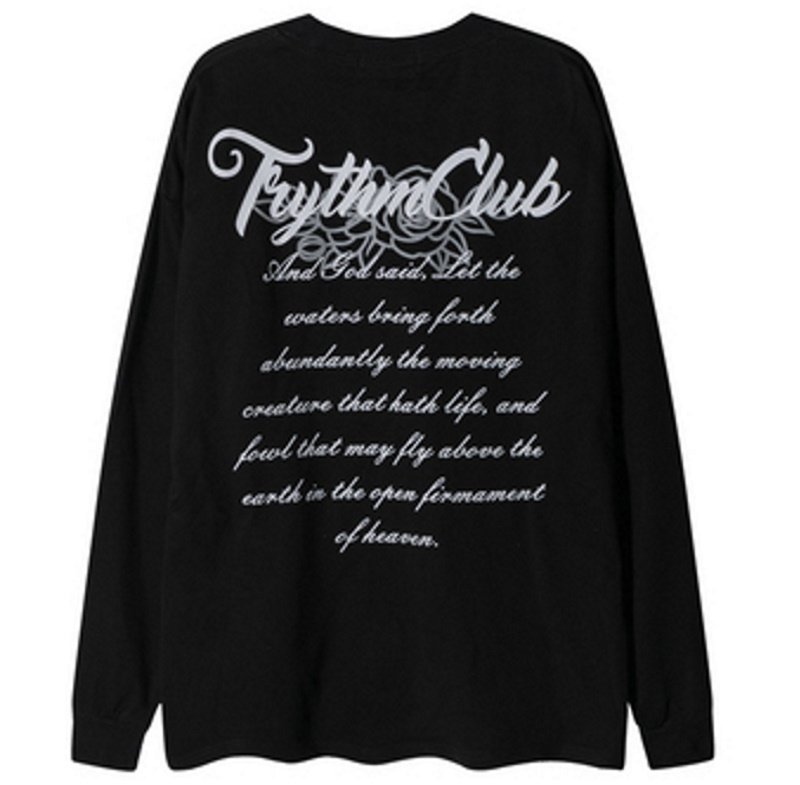 画像4: Jesus religious painting Long-sleeved T-shirt  男女兼用 ユニセックスジーザスキリストプリント長袖Tシャツ (4)