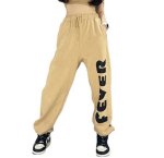 画像1:  Women’s FEVER logo sweatpants  　ユニセックス男女兼用FEVER ロゴスウェットヒップホップ ダンスパンツ  (1)