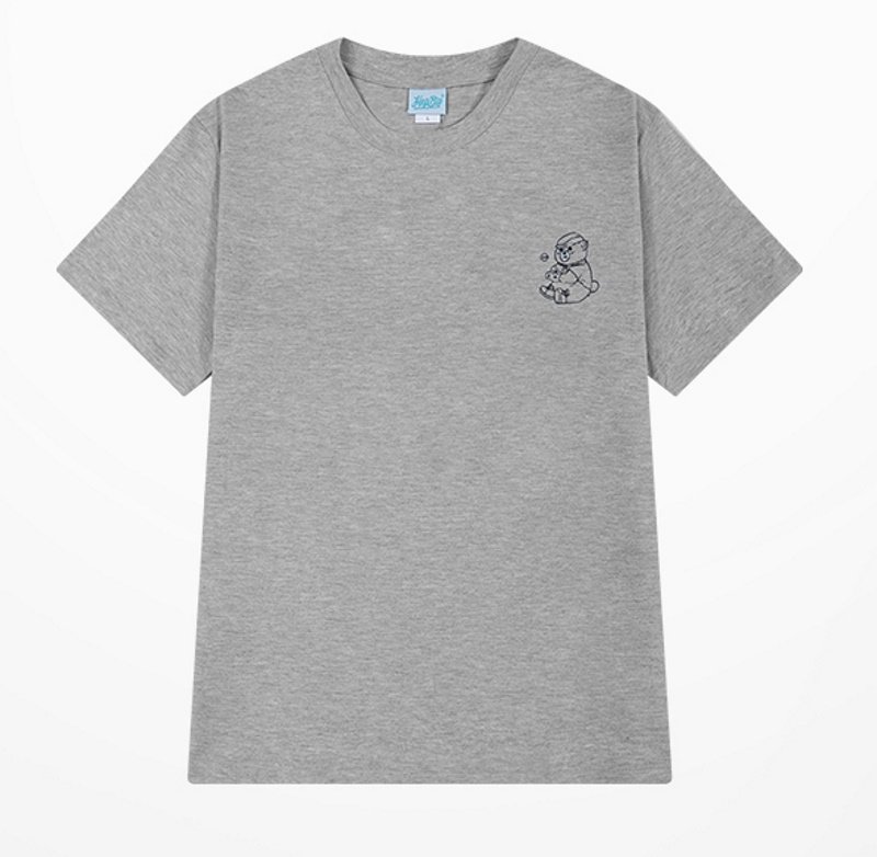 画像3: kaws One Point Bear print t-shirt　ユニセックス男女兼用ワンポイントカウズベア熊プリントTシャツ (3)