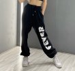 画像2:  Women’s FEVER logo sweatpants  　ユニセックス男女兼用FEVER ロゴスウェットヒップホップ ダンスパンツ  (2)