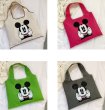 画像5:  Mickey Mouse Print Eco Tote Shoulder Bag 　ミッキーマウス ミッキーショルダートートエコバッグ (5)