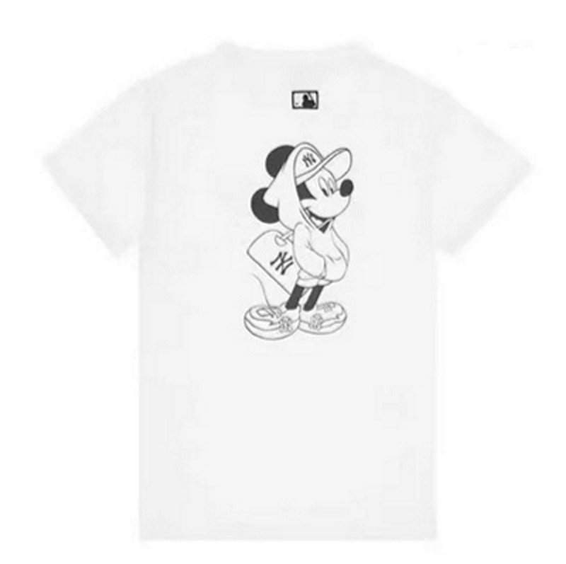 画像8: MLB NY Mickey Mouse Print T-shirt　ユニセックス 男女兼用MLB NYエムエルビー ヤンキースミッキーマウスミッキープリントTシャツ Tシャツ   (8)