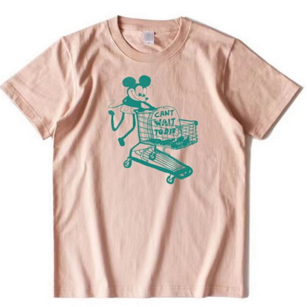 画像1: Vintage mickey mouse print t-shirt　ユニセックス男女兼用ヴィンテージミッキーマウス ミッキープリントTシャツ (1)