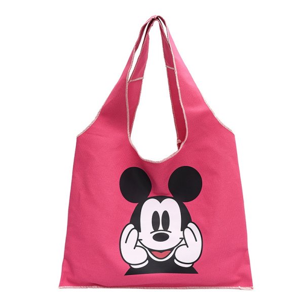 画像1:  Mickey Mouse Print Eco Tote Shoulder Bag 　ミッキーマウス ミッキーショルダートートエコバッグ (1)