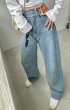 画像5: High waist straight mopping pants denim Pants jeans  ハイウエスト ストレート モッピングパンツ  デニムパンツ ジーンズ (5)