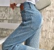 画像4: High waist straight mopping pants denim Pants jeans  ハイウエスト ストレート モッピングパンツ  デニムパンツ ジーンズ (4)