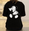 画像6: MLB NY Mickey Mouse Print T-shirt　ユニセックス 男女兼用MLB NYエムエルビー ヤンキースミッキーマウスミッキープリントTシャツ Tシャツ   (6)