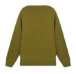 画像2: Unisex V-neck with flower motif cardigan knit   ユニセックス男女兼用Vネックフラワーモチーフ付き カーディガンニットセーター (2)