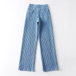 画像6: High waist straight mopping pants denim Pants jeans  ハイウエスト ストレート モッピングパンツ  デニムパンツ ジーンズ (6)