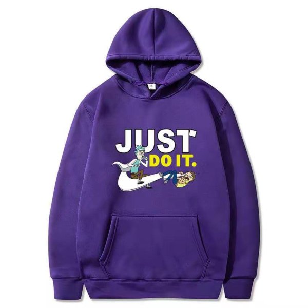 画像8: Unisex Rick and Morty broken swoosh Hoodie sweater  ユニセックス男女兼用リックアンドモーティ ブロークンスウォッシュフーディーフーディー パーカー (8)