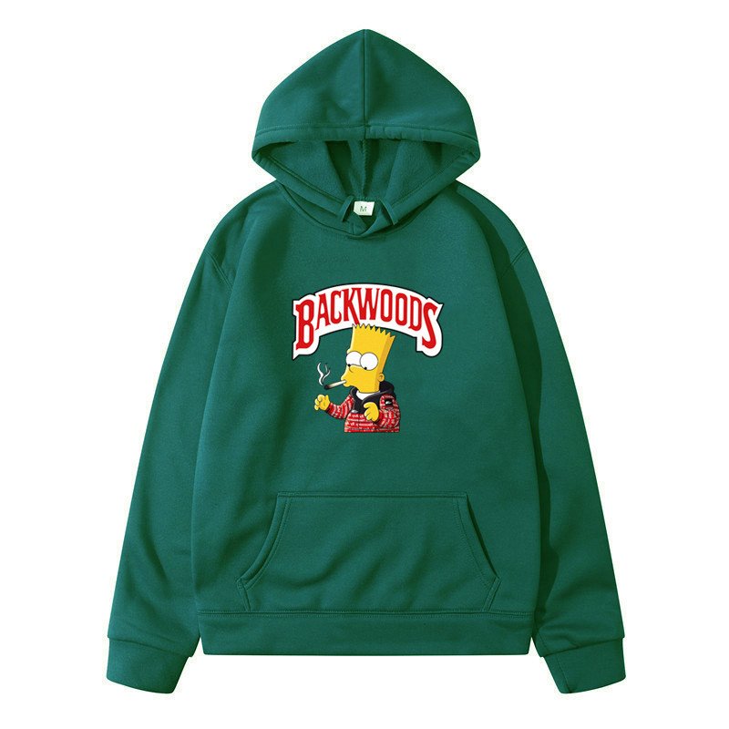 画像4: Unisex Bad smoking boy bart simpson hoodie sweater  ユニセックス男女兼用バッドボーイバートシンプソンプリント フーディー パーカー (4)