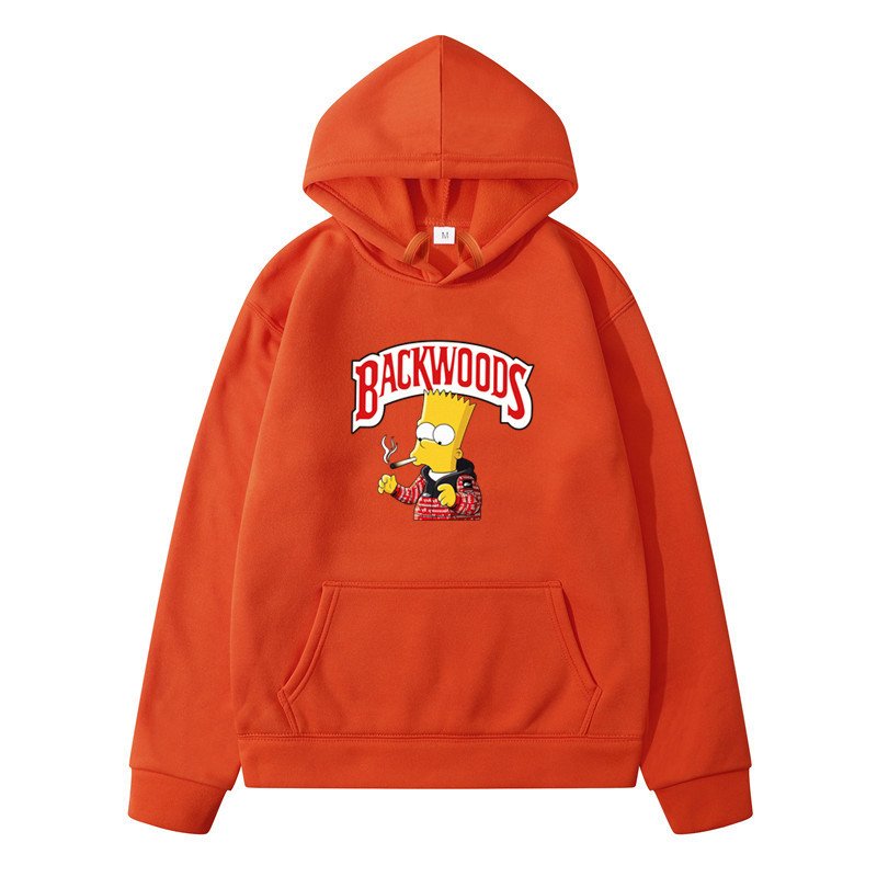 画像3: Unisex Bad smoking boy bart simpson hoodie sweater  ユニセックス男女兼用バッドボーイバートシンプソンプリント フーディー パーカー (3)