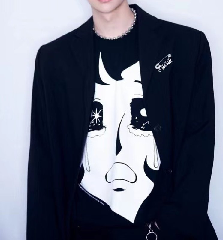 画像5: crying girl print t-shirt ユニセックス男女兼用クライングガールプリントTシャツ (5)