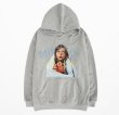 画像2: Unisex Girl photo print hoodie sweater  ユニセックス男女兼用ガールフォトプリントフーディー パーカー (2)