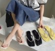画像7: Pearl leather tong sandals slippers　パールレザートングフラットサンダルスリッパ    (7)