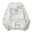 画像2: Unisex round neck long-sleeved graffiti Pullover trainer sweater  ユニセックス男女兼用グラフィックペイントスウェットプルオーバートレーナー (2)