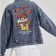 画像6: Bugs Bunny Tazmanian Devil TAZ Denim G Jean  jacket blouson  ユニセックス 男女兼用バックスバニーTAZダズマニアン デビルデニムGジャン ジャケット (6)