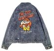 画像1: Bugs Bunny Tazmanian Devil TAZ Denim G Jean  jacket blouson  ユニセックス 男女兼用バックスバニーTAZダズマニアン デビルデニムGジャン ジャケット (1)