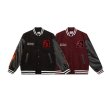 画像6: Fire cross motif emblem baseball uniform BASEBALL JACKET  blouson  ユニセックス 男女兼用ファイアークロスモチーフエンブレムスタジアムジャンパー スタジャン MA-1 ボンバー ジャケット ブルゾン (6)