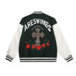 画像7: Cross & rose embroidery emblem baseball uniform BASEBALL JACKET  blouson  ユニセックス 男女兼用クロス＆バラ ローズ刺繍エンブレムスタジアムジャンパー スタジャン MA-1 ボンバー ジャケット ブルゾン (7)