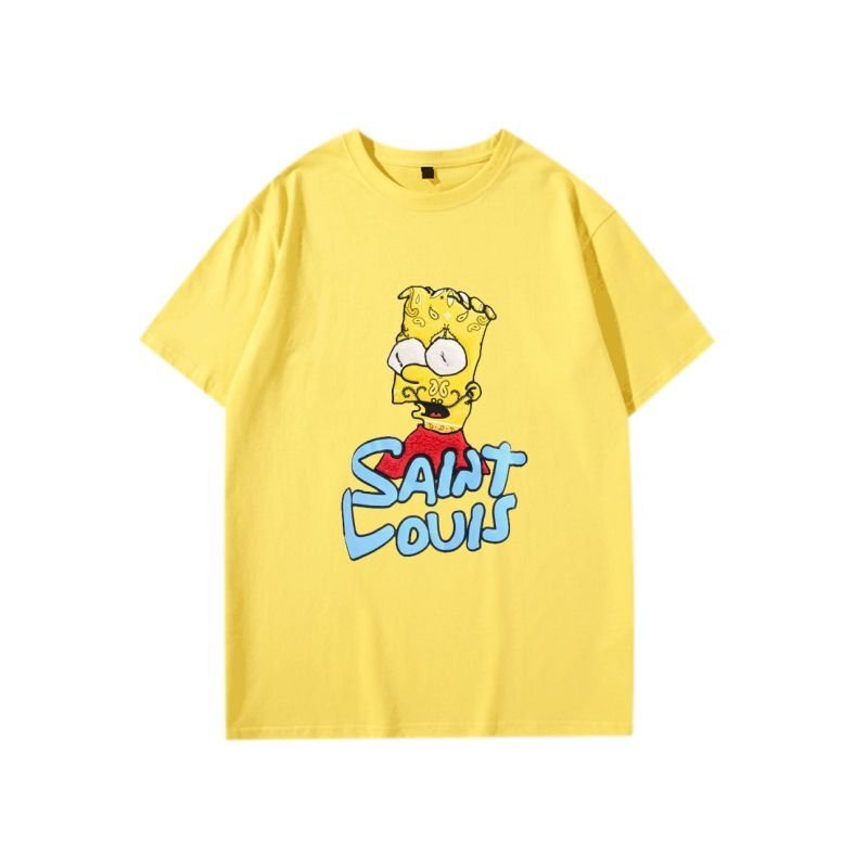 画像6: Paisley Head Simpson print t-shirt　ユニセックス男女兼用ペイズリーバンダナ ヘッドシンプソンプリントTシャツ (6)