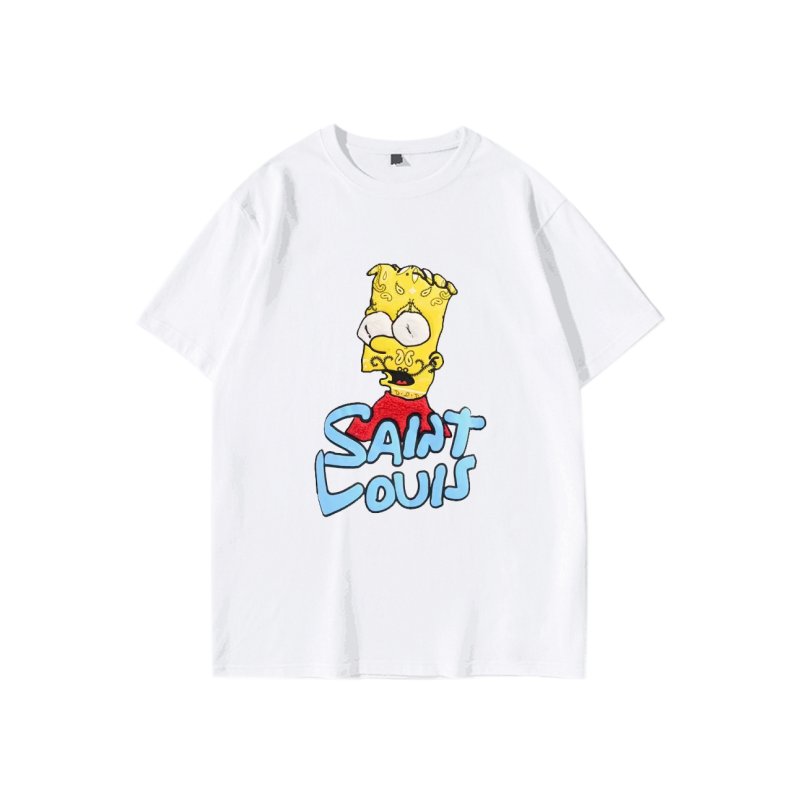 画像5: Paisley Head Simpson print t-shirt　ユニセックス男女兼用ペイズリーバンダナ ヘッドシンプソンプリントTシャツ (5)