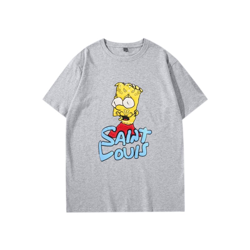 画像3: Paisley Head Simpson print t-shirt　ユニセックス男女兼用ペイズリーバンダナ ヘッドシンプソンプリントTシャツ (3)