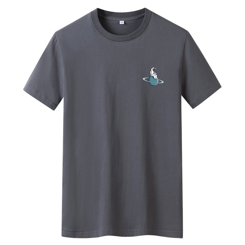 画像9: One point astronaut print t-shirt ユニセックス男女兼用ワンポイント宇宙飛行士プリントTシャツ (9)