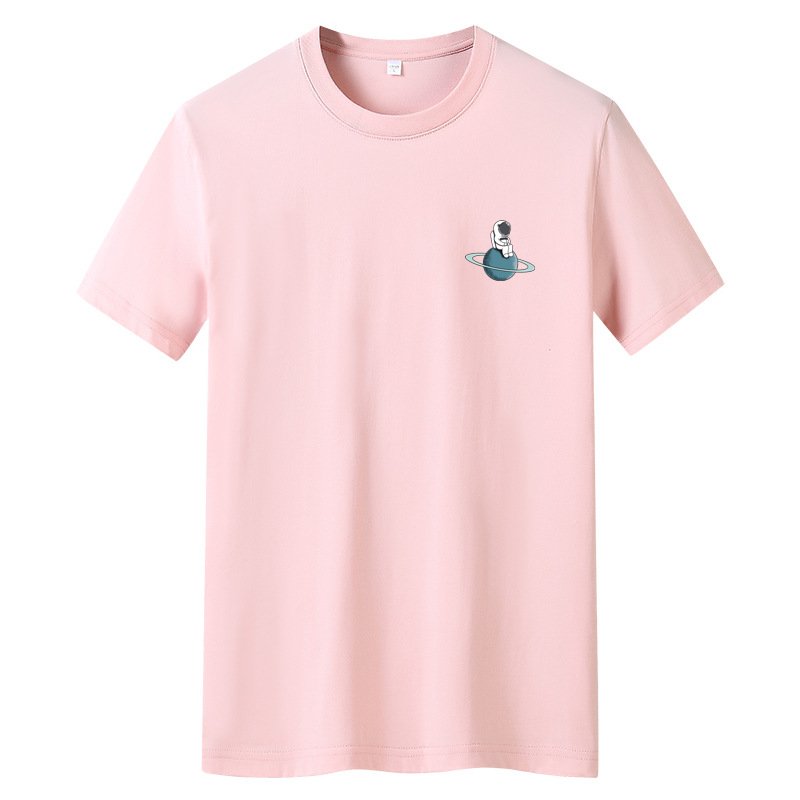 画像11: One point astronaut print t-shirt ユニセックス男女兼用ワンポイント宇宙飛行士プリントTシャツ (11)