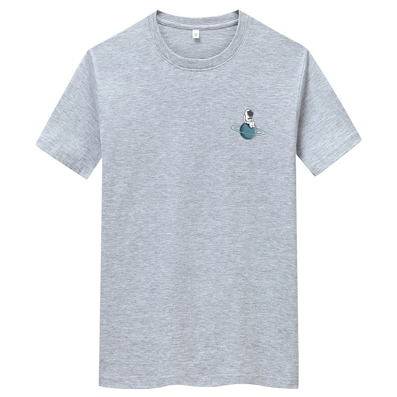 画像12: One point astronaut print t-shirt ユニセックス男女兼用ワンポイント宇宙飛行士プリントTシャツ (12)