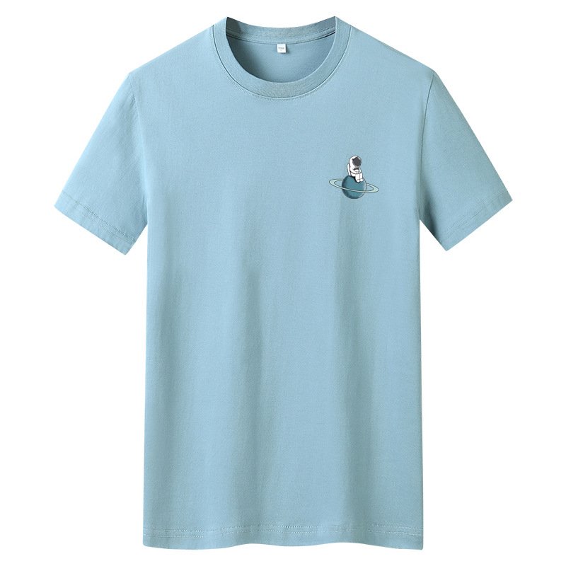 画像7: One point astronaut print t-shirt ユニセックス男女兼用ワンポイント宇宙飛行士プリントTシャツ (7)