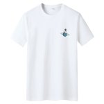 画像2: One point astronaut print t-shirt　ユニセックス男女兼用ワンポイント宇宙飛行士プリントTシャツ (2)