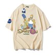 画像5: NASA x Simpson Family x Donuts print t-shirt　ユニセックス男女兼用NASAナサ×シンプソンファミリー×ドーナッツプリントTシャツ (5)