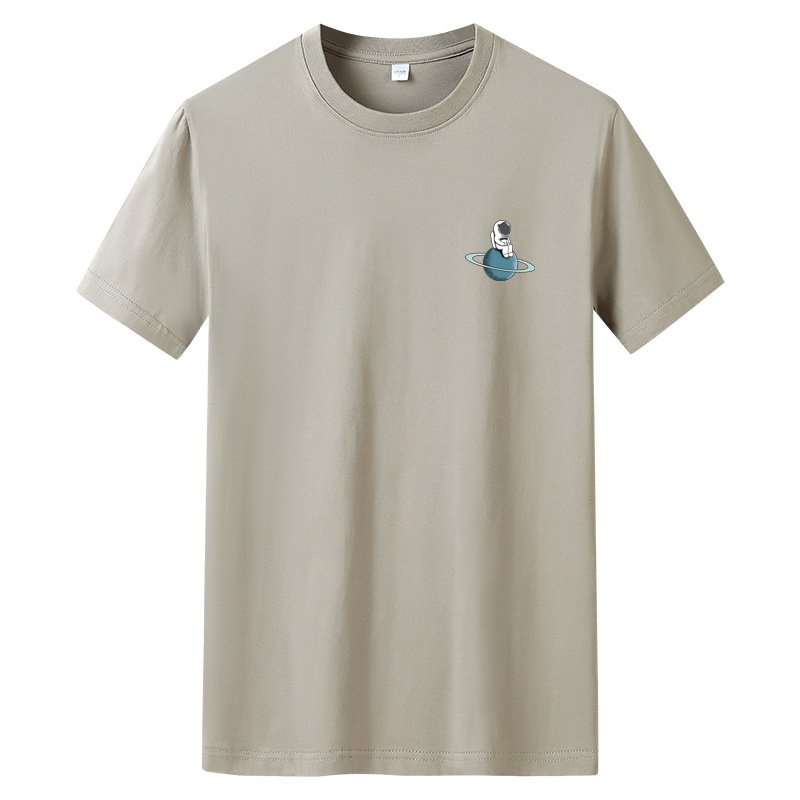 画像6: One point astronaut print t-shirt ユニセックス男女兼用ワンポイント宇宙飛行士プリントTシャツ (6)