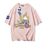 画像6: NASA x Simpson Family x Donuts print t-shirt　ユニセックス男女兼用NASAナサ×シンプソンファミリー×ドーナッツプリントTシャツ (6)