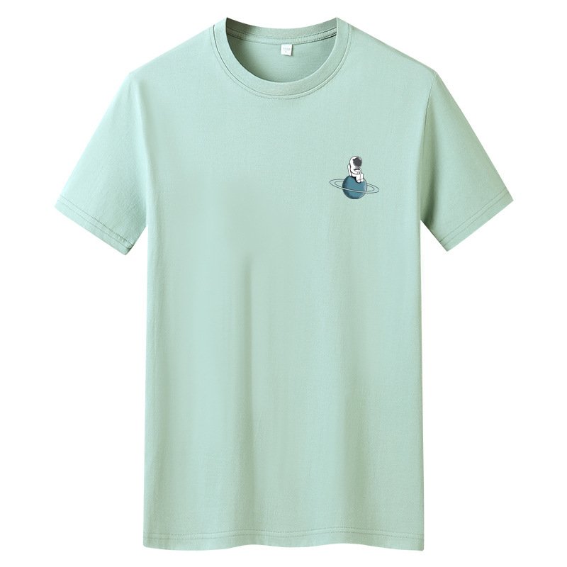 画像8: One point astronaut print t-shirt ユニセックス男女兼用ワンポイント宇宙飛行士プリントTシャツ (8)