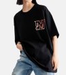 画像4: MEDM basic letters bottoming  t-shirt　ユニセックス男女兼用MEDMベーシックレターロゴプリントプリントTシャツ (4)