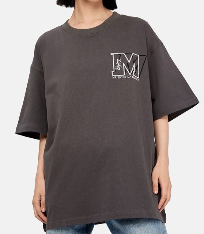 画像3: MEDM basic letters bottoming  t-shirt ユニセックス男女兼用MEDMベーシックレターロゴプリントプリントTシャツ (3)
