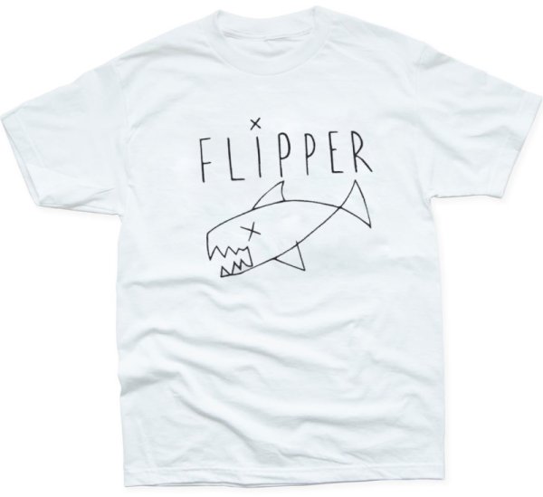 画像1: Nirvana band Cobain Fish graffiti Printing  t-shirt　ユニセックス男女兼用フィッシュ落書きプリントTシャツ (1)