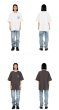 画像8: MEDM basic letters bottoming  t-shirt　ユニセックス男女兼用MEDMベーシックレターロゴプリントプリントTシャツ (8)