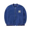 画像5: MLB NY stand collar Eco Sheepskin uniform BASEBALL JACKET  blouson  ユニセックス 男女兼用MLB NYエコファースタンドカラースタジアムジャンパー スタジャン MA-1 ボンバー ジャケット ブルゾン (5)