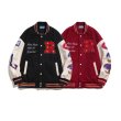 画像5: R & star embroidery baseball uniform BASEBALL JACKET  blouson  ユニセックス 男女兼用R＆スター星刺繍エンブレムスタジアムジャンパー スタジャン MA-1 ボンバー ジャケット ブルゾン (5)